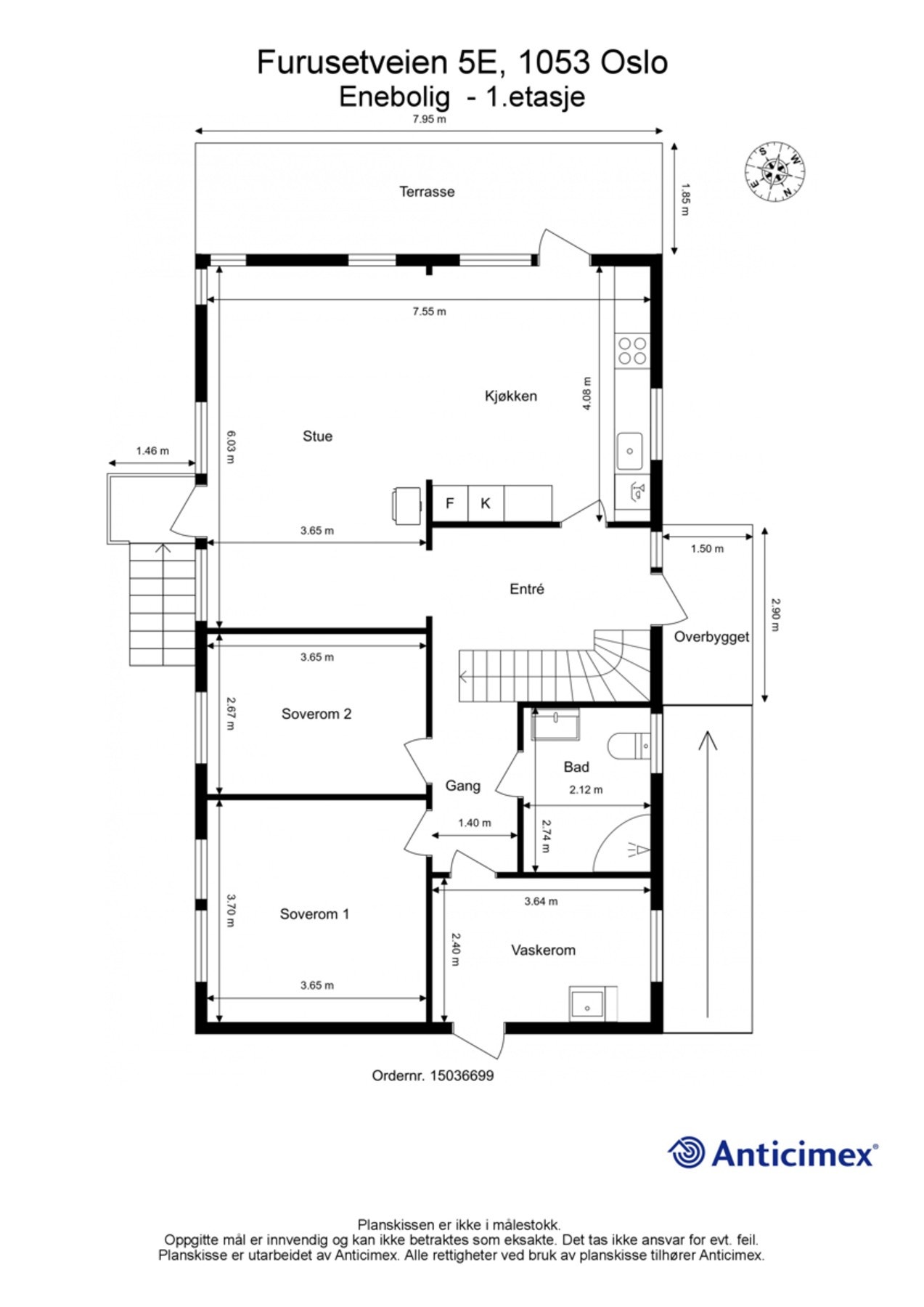 Boligen plantegning - 1. etg. Galleribilde