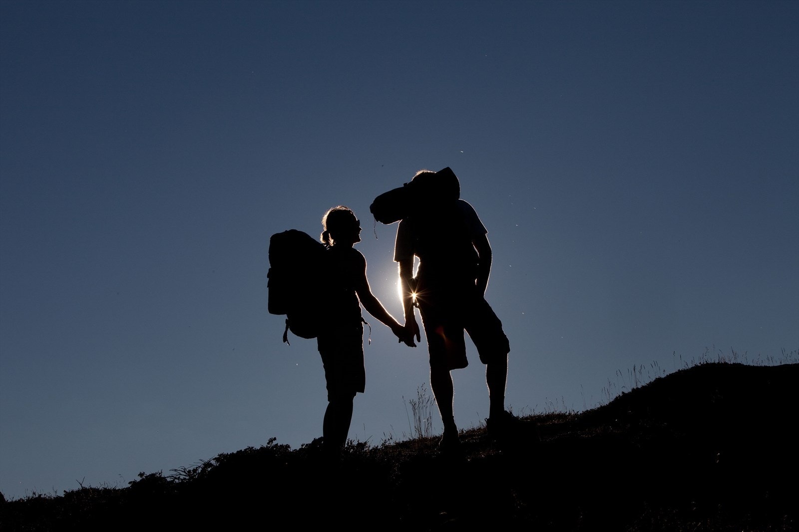 Turfølge og sekk på ryggen. Foto: Nils-Erik Bjørholt. Galleribilde