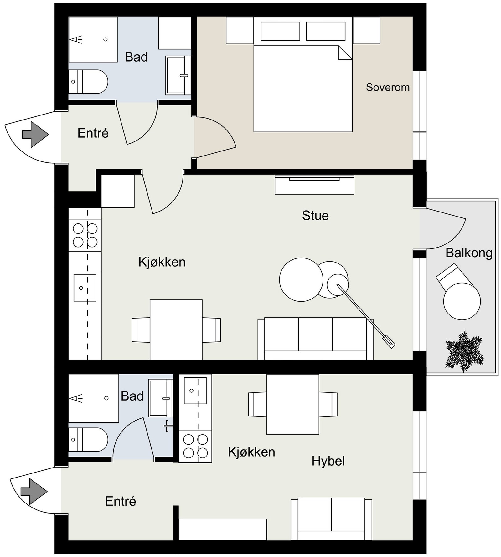 Planløsning. Galleribilde