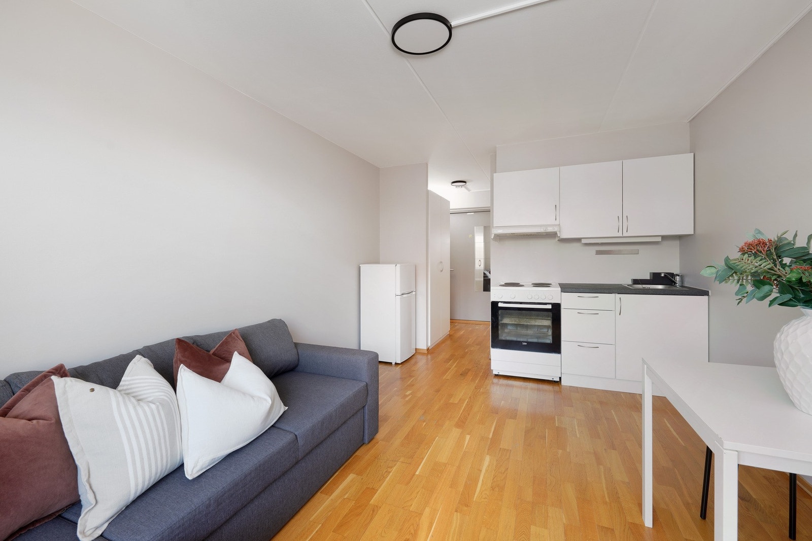 Her er vi inne i hybelen som står klar for utleie. Galleribilde