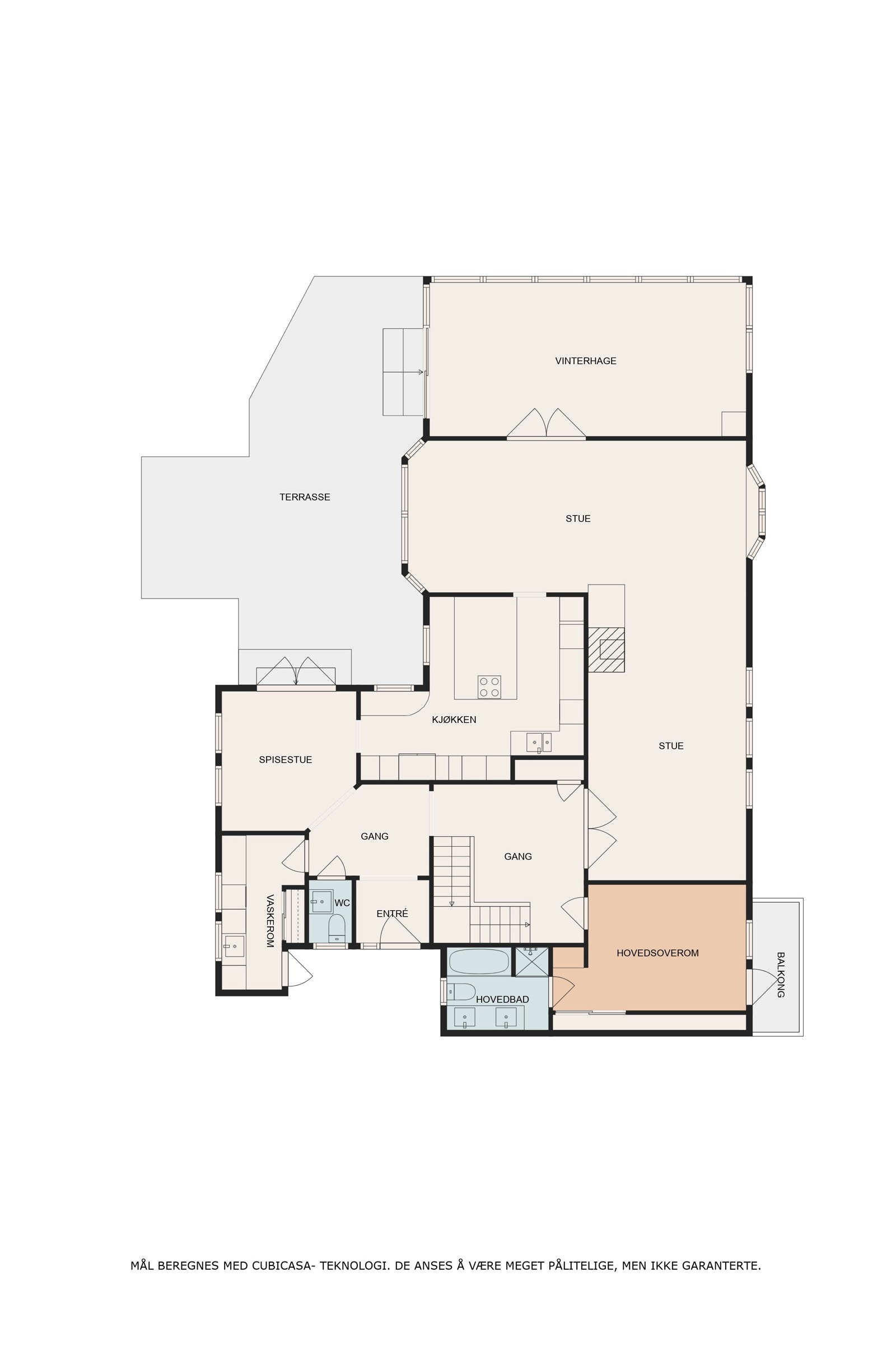 Plantegning av 1.etasje Galleribilde