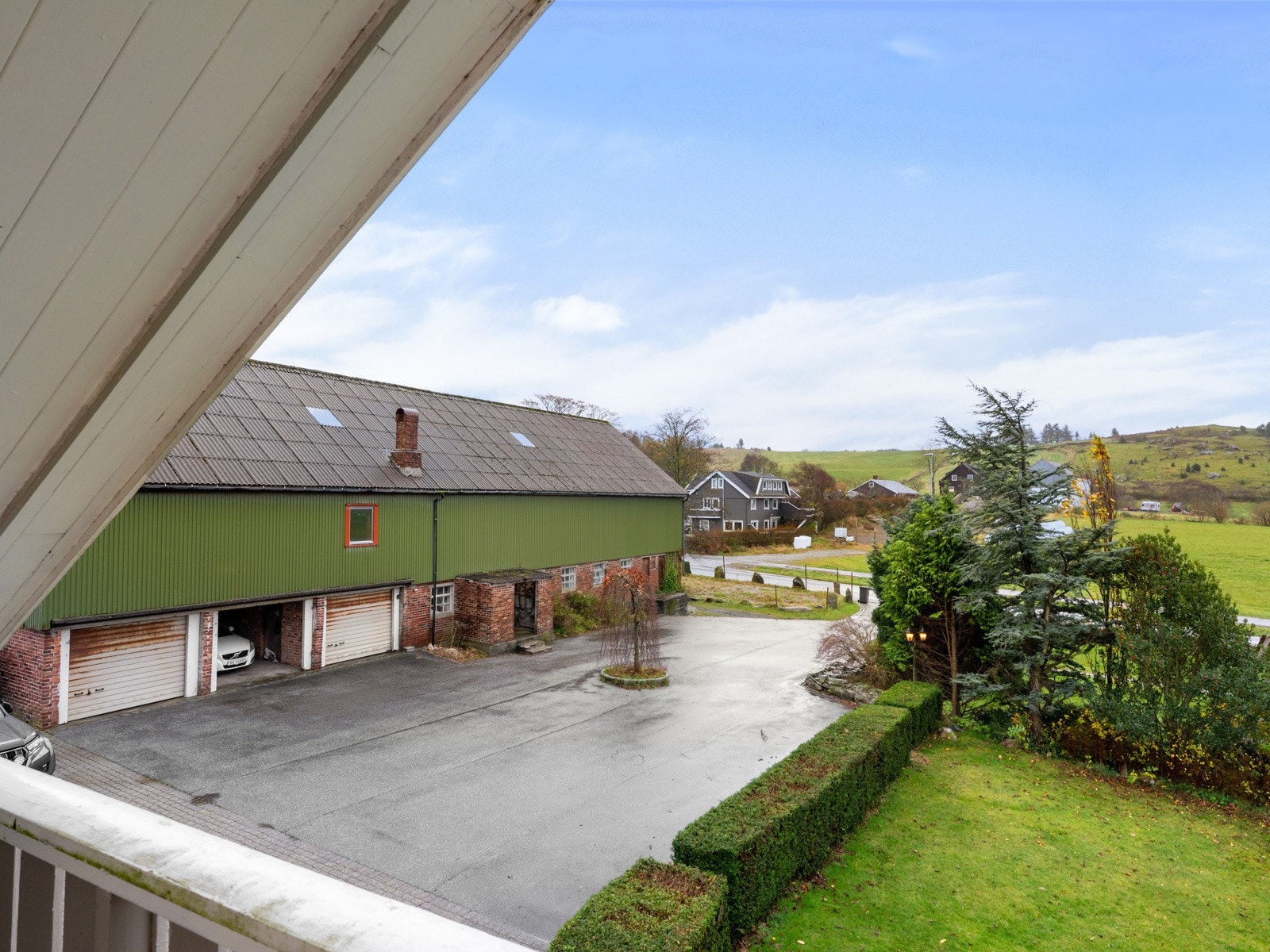 Utsikt fra balkong Galleribilde