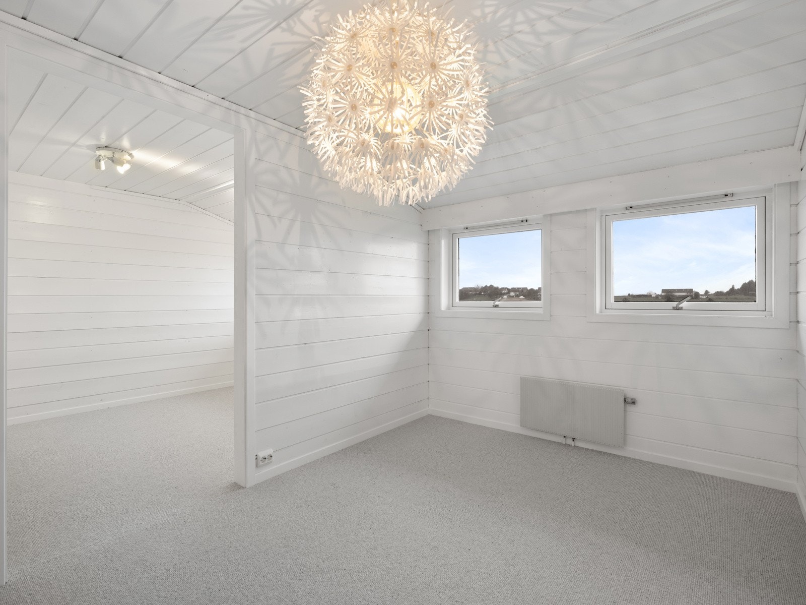 Tidligere to separate soverom som nå er åpnet opp Galleribilde