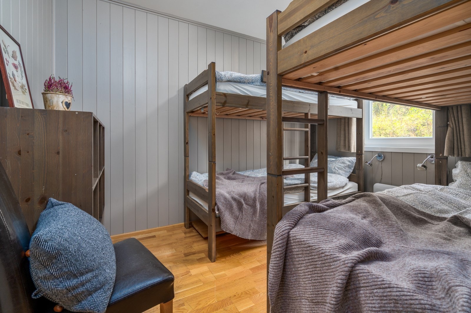 Soverom 3 har to køyesenger med totalt 4 sengeplasser. Galleribilde