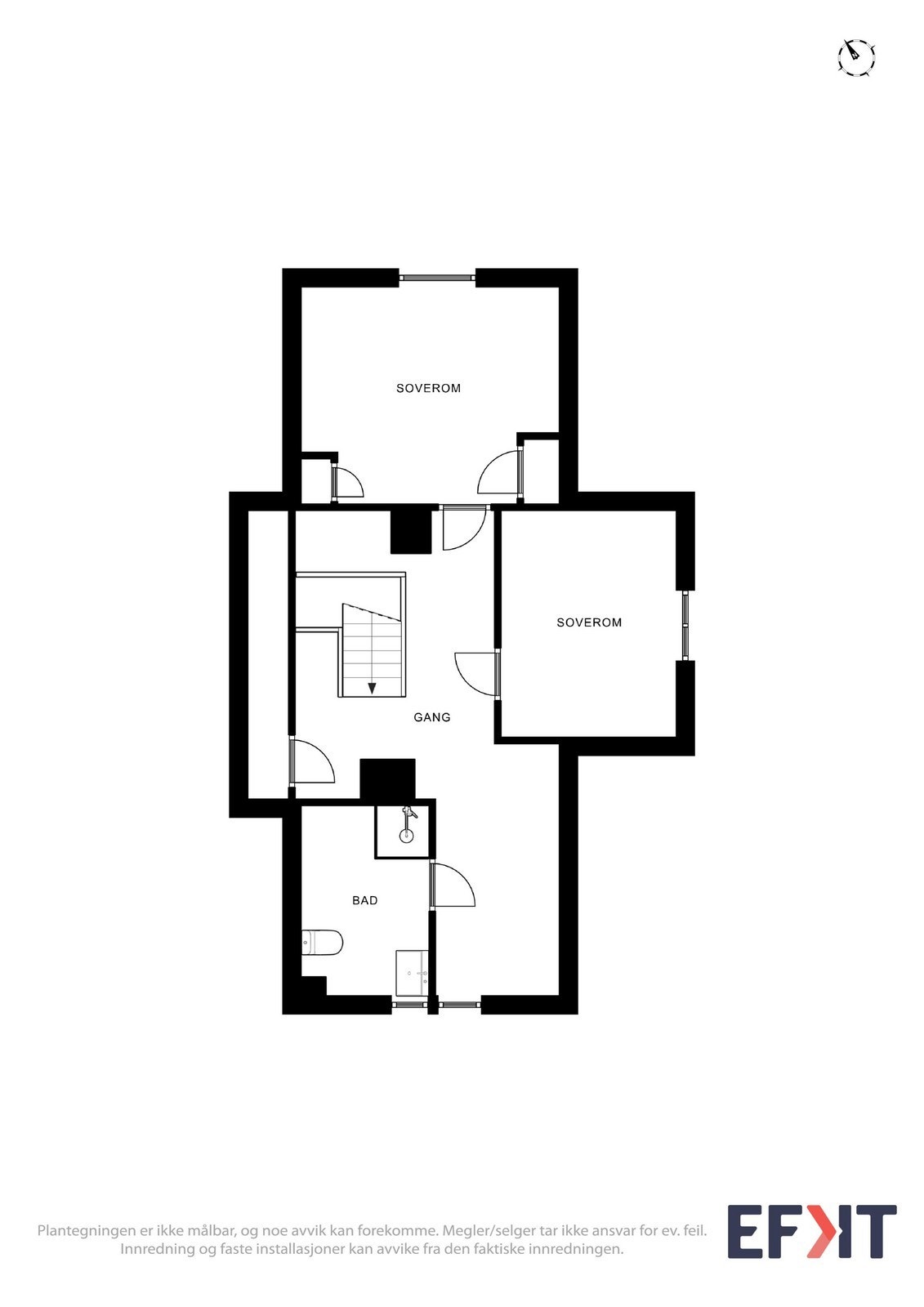 Plantegning 2 etg. Galleribilde