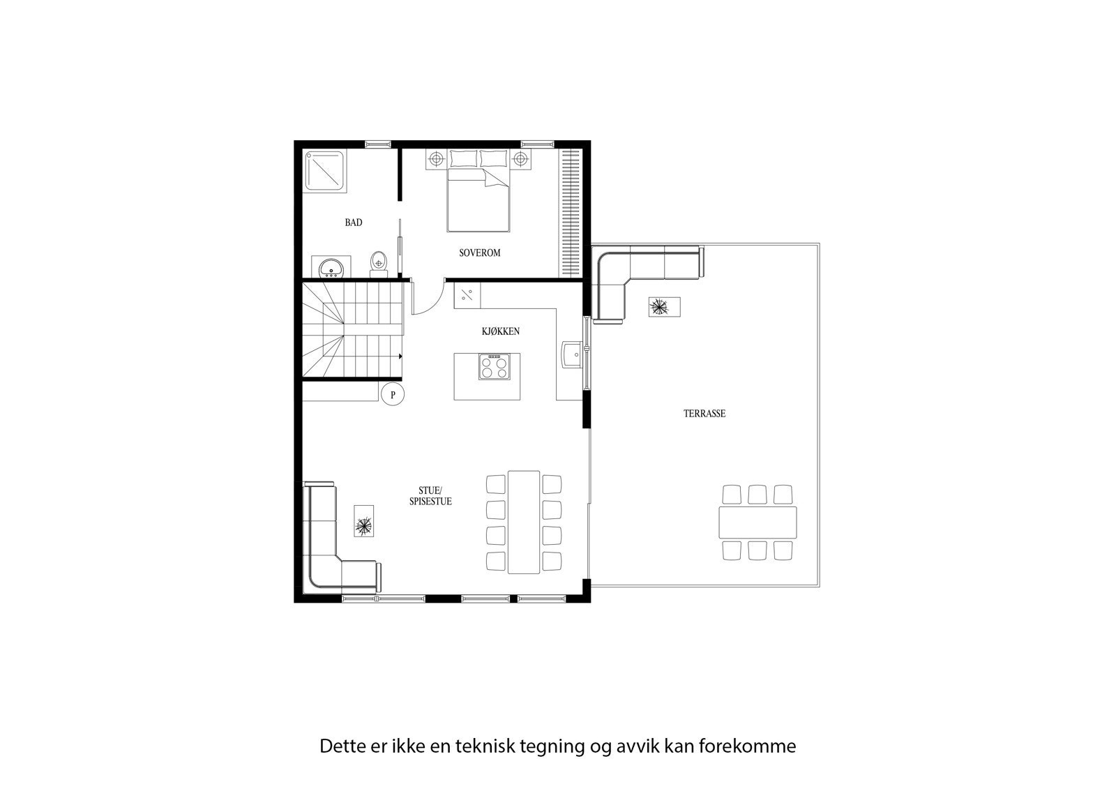 Planløsning 2. etasje Galleribilde