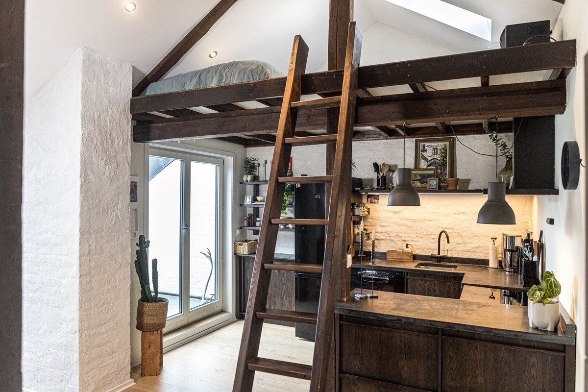 3 meter under taket. Galleribilde