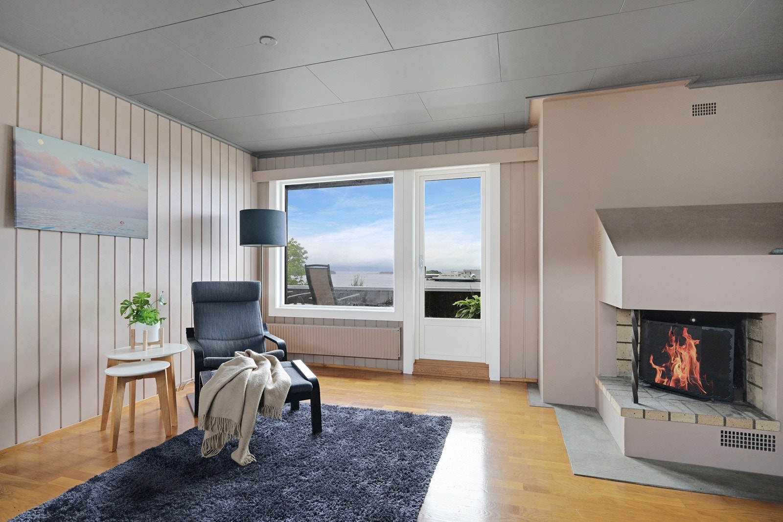 Peis i begge stuene - kjekt å ha nå som vi nærmer oss høsten Galleribilde