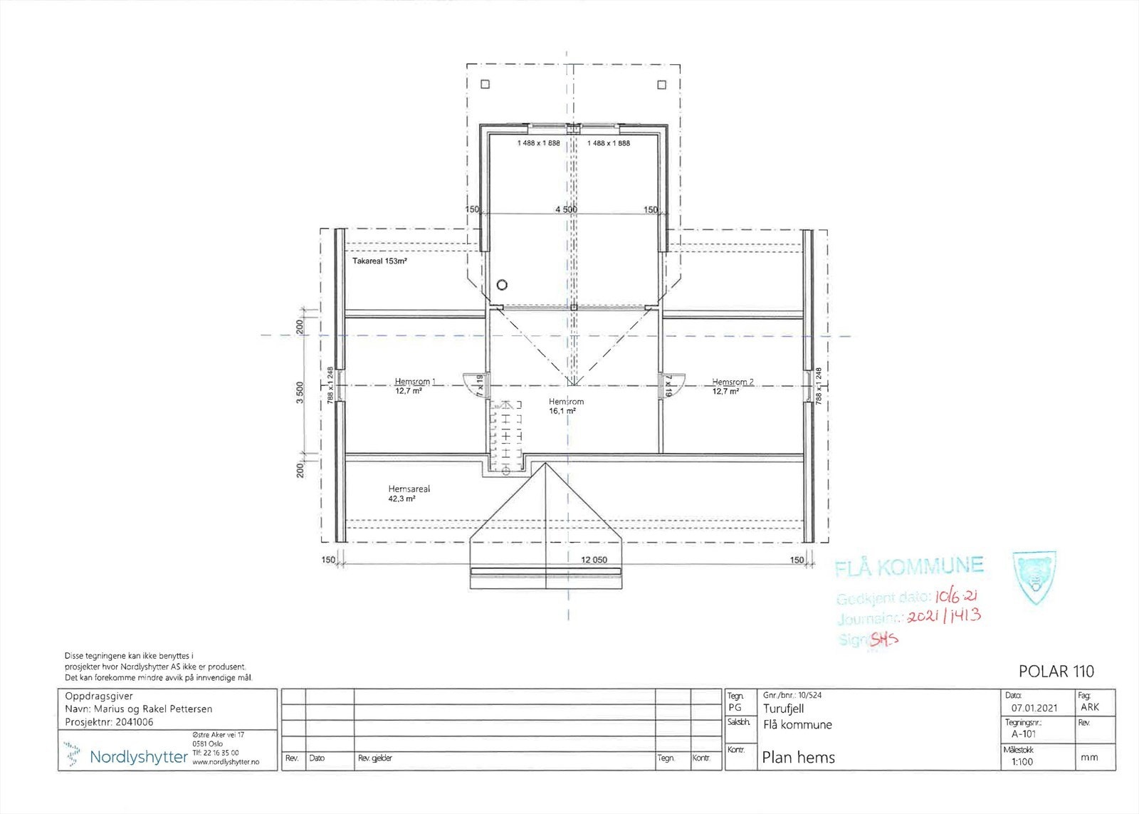 Plantegning hems Galleribilde