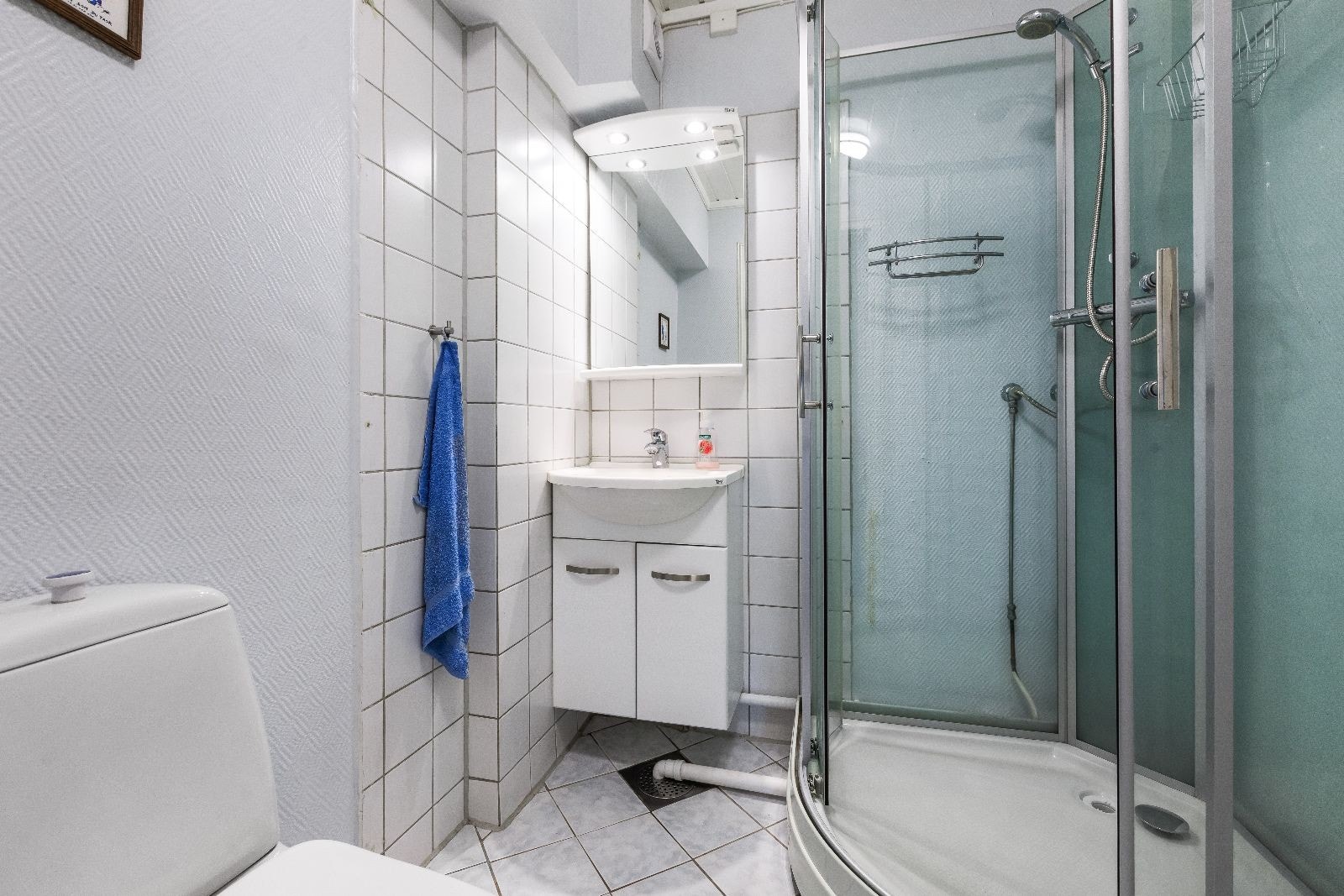 Baderom med varmekabler i gulvet. Galleribilde