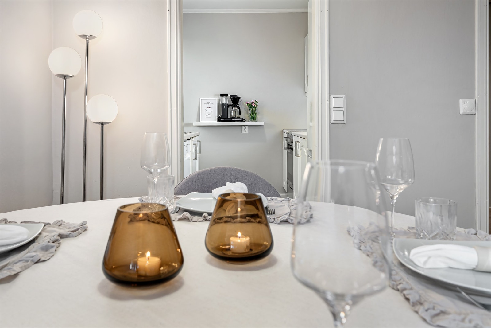 Detaljefoto fra spisestuen Galleribilde