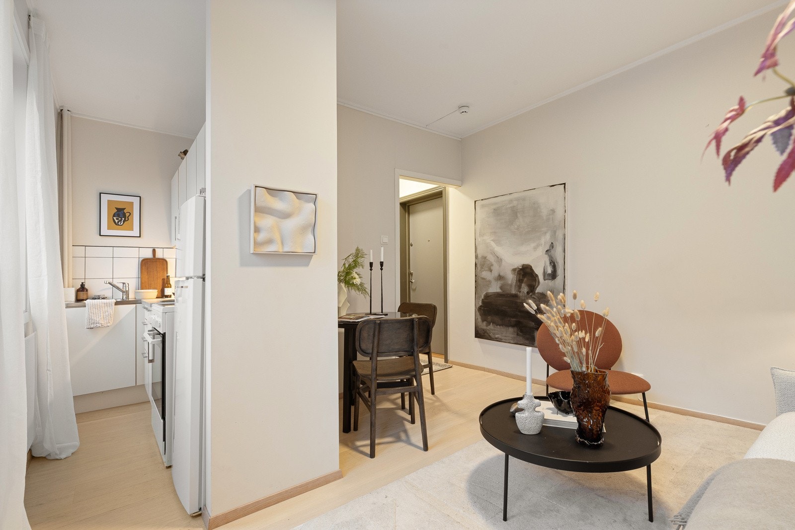 Ifølge tegningene for balkongsøknaden vil en eventuell balkongdør kunne plasseres her Galleribilde