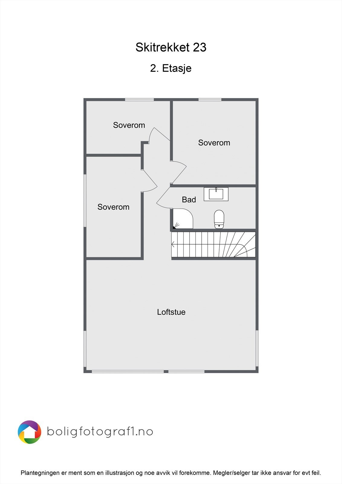 Plantegning 2.etasje Galleribilde