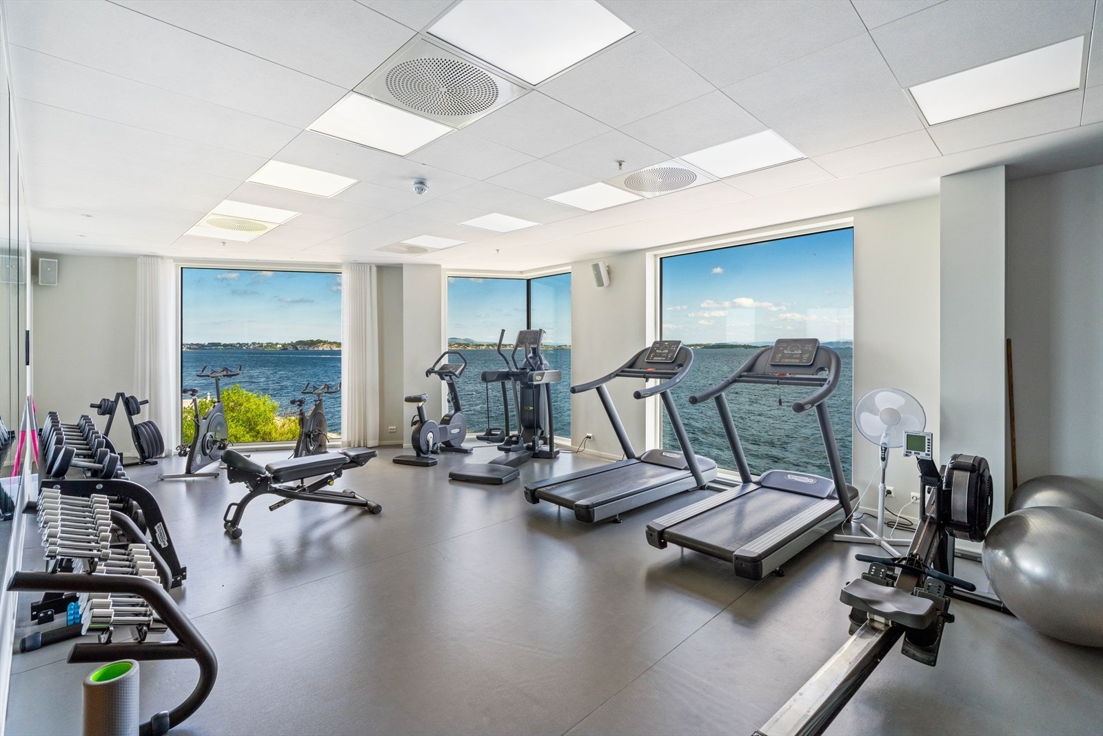 Felles treningsrom som leietaker kan benytte Galleribilde