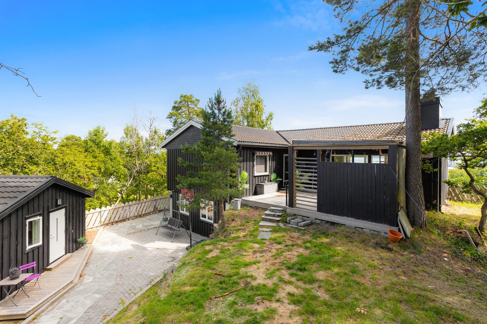 Fasade syd med annekset til venstre Galleribilde