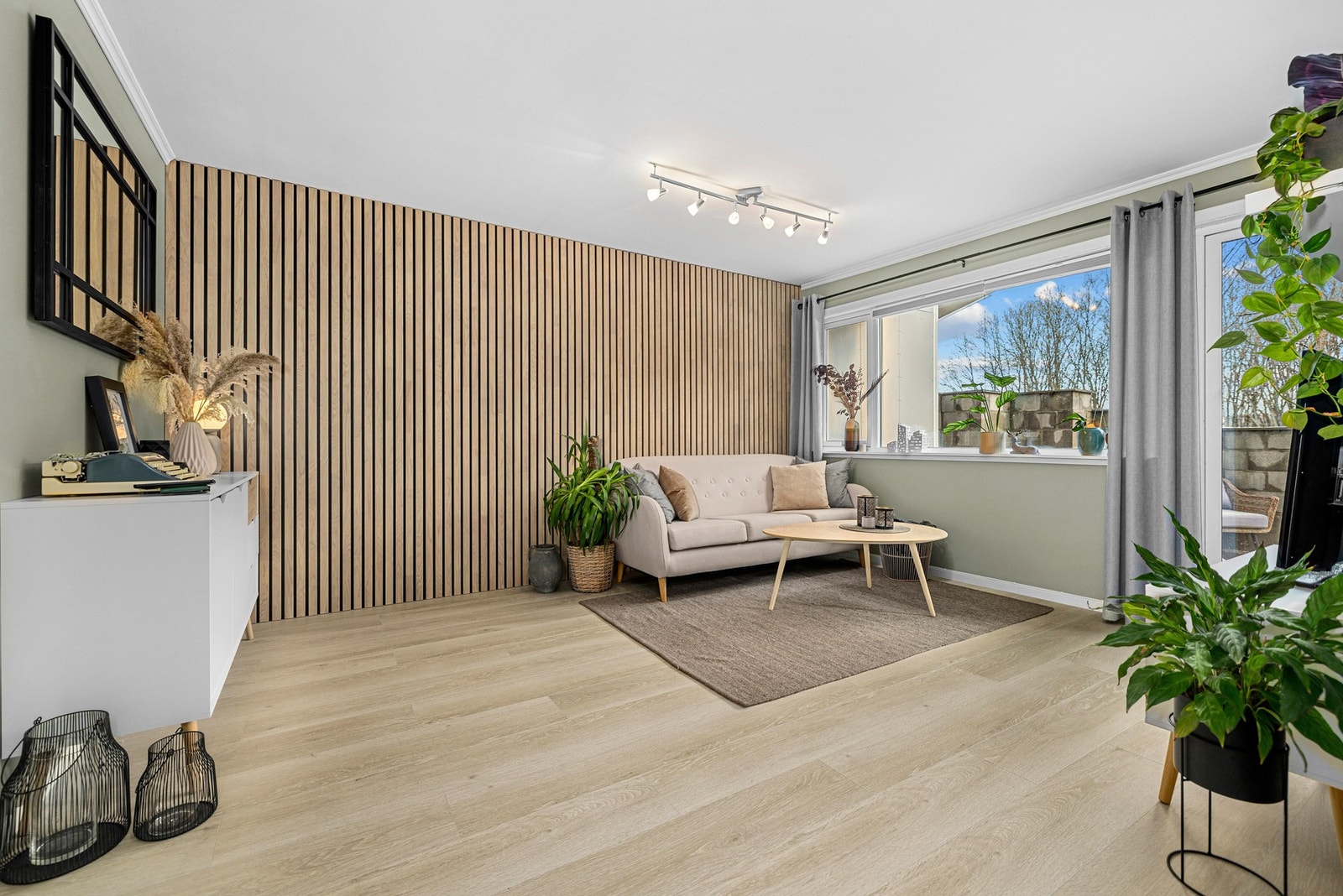 Leiligheten ligger avskjermet til med lite innsyn. Galleribilde