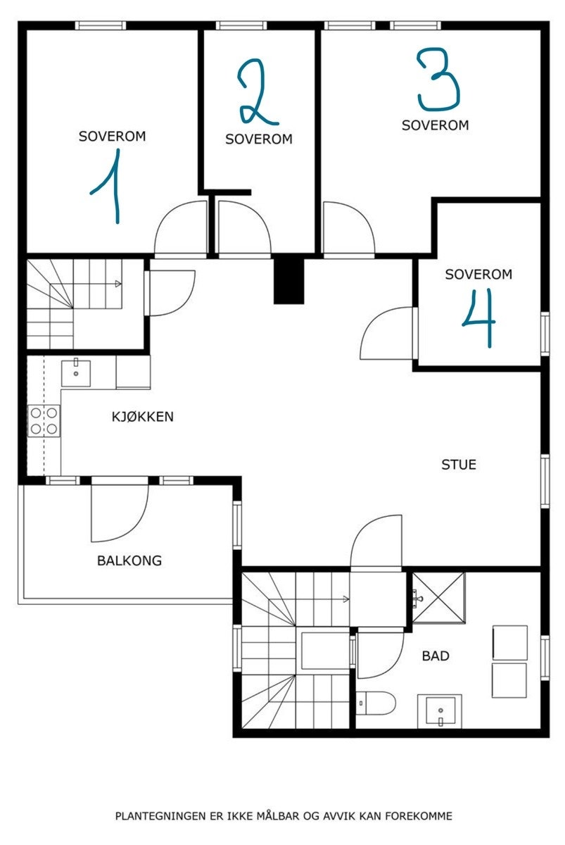 Plantegning Galleribilde