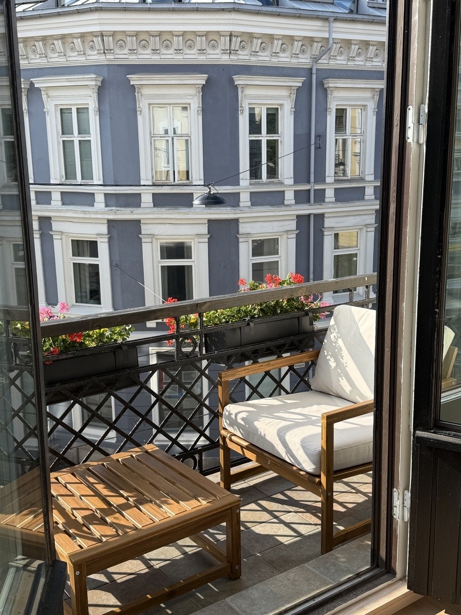 Sydvestvendt balkong Galleribilde