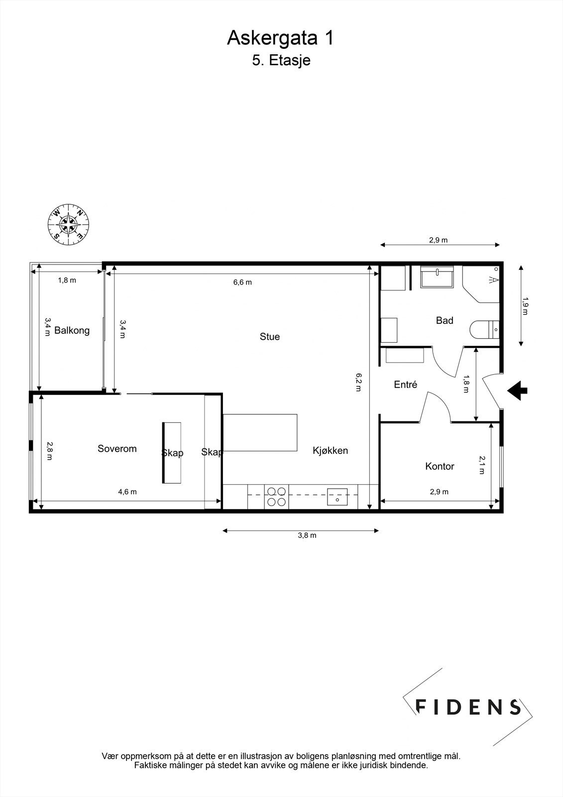 Plantegning (avvik kan forekomme) Galleribilde