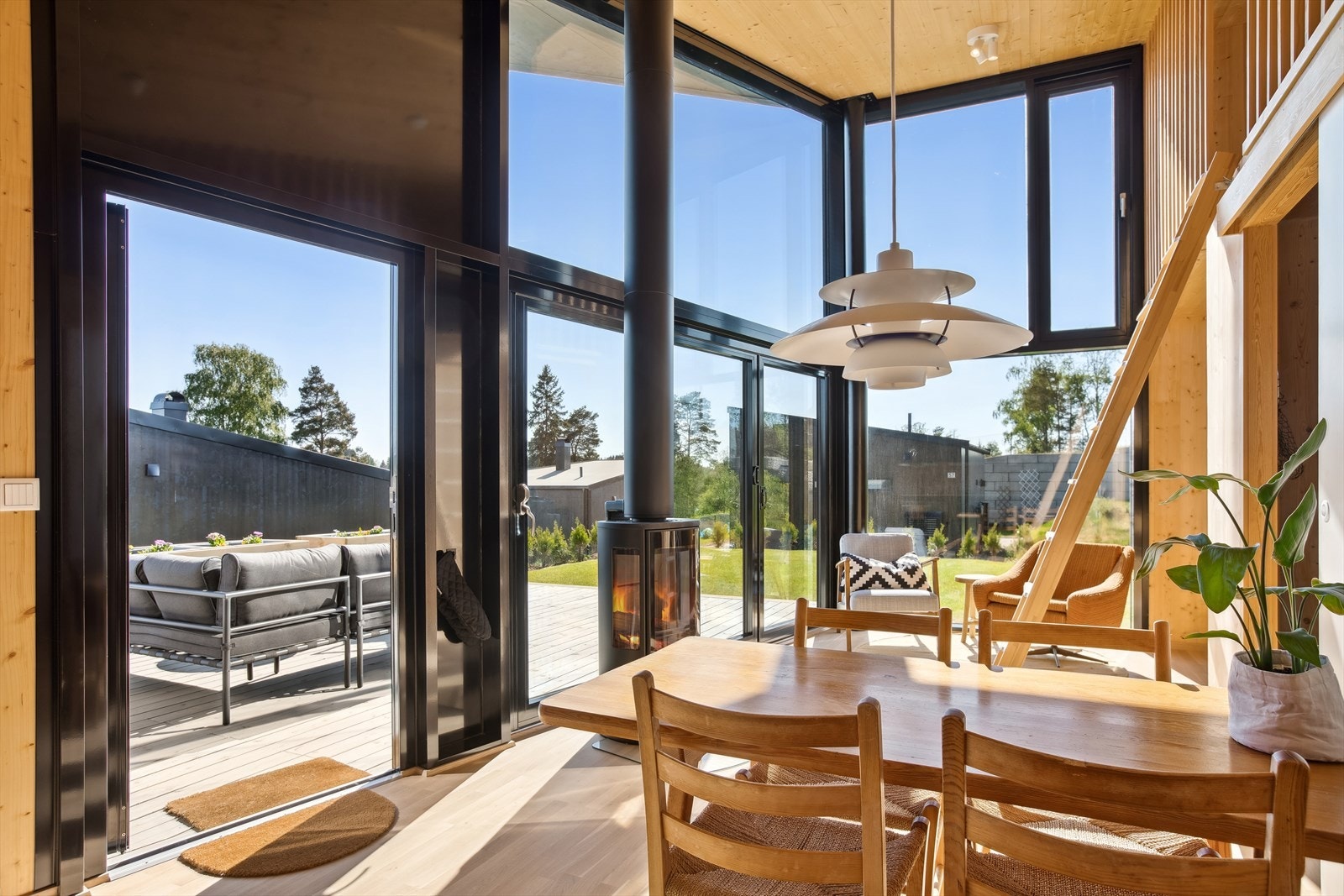 Hytta er meget arealeffektiv for sine 35 kvm. Galleribilde