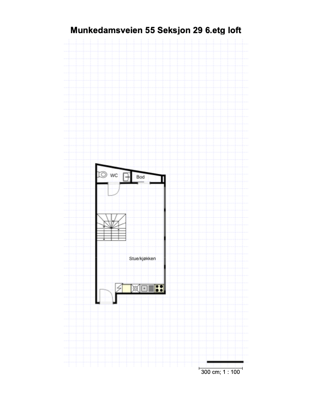 Plantegning 6.etasje. Galleribilde