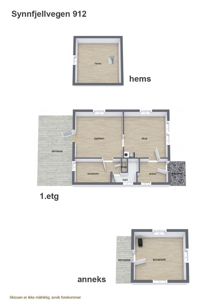 Plantegning bygninger Galleribilde