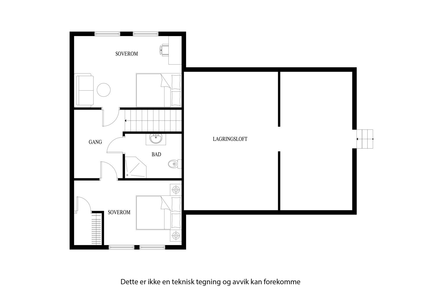 Plantegning 2. etg Galleribilde