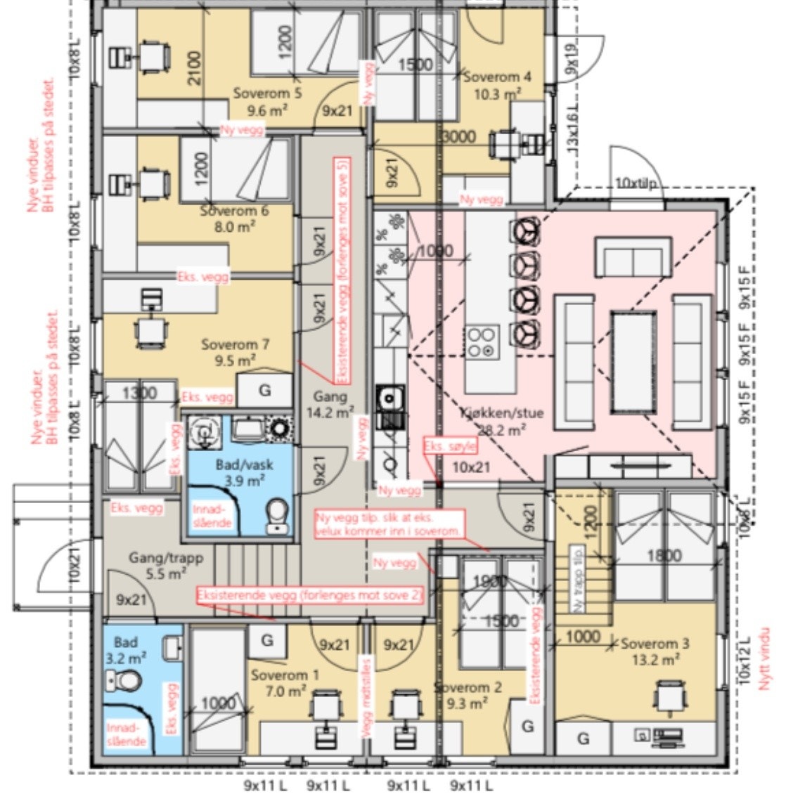 Plantegning Galleribilde