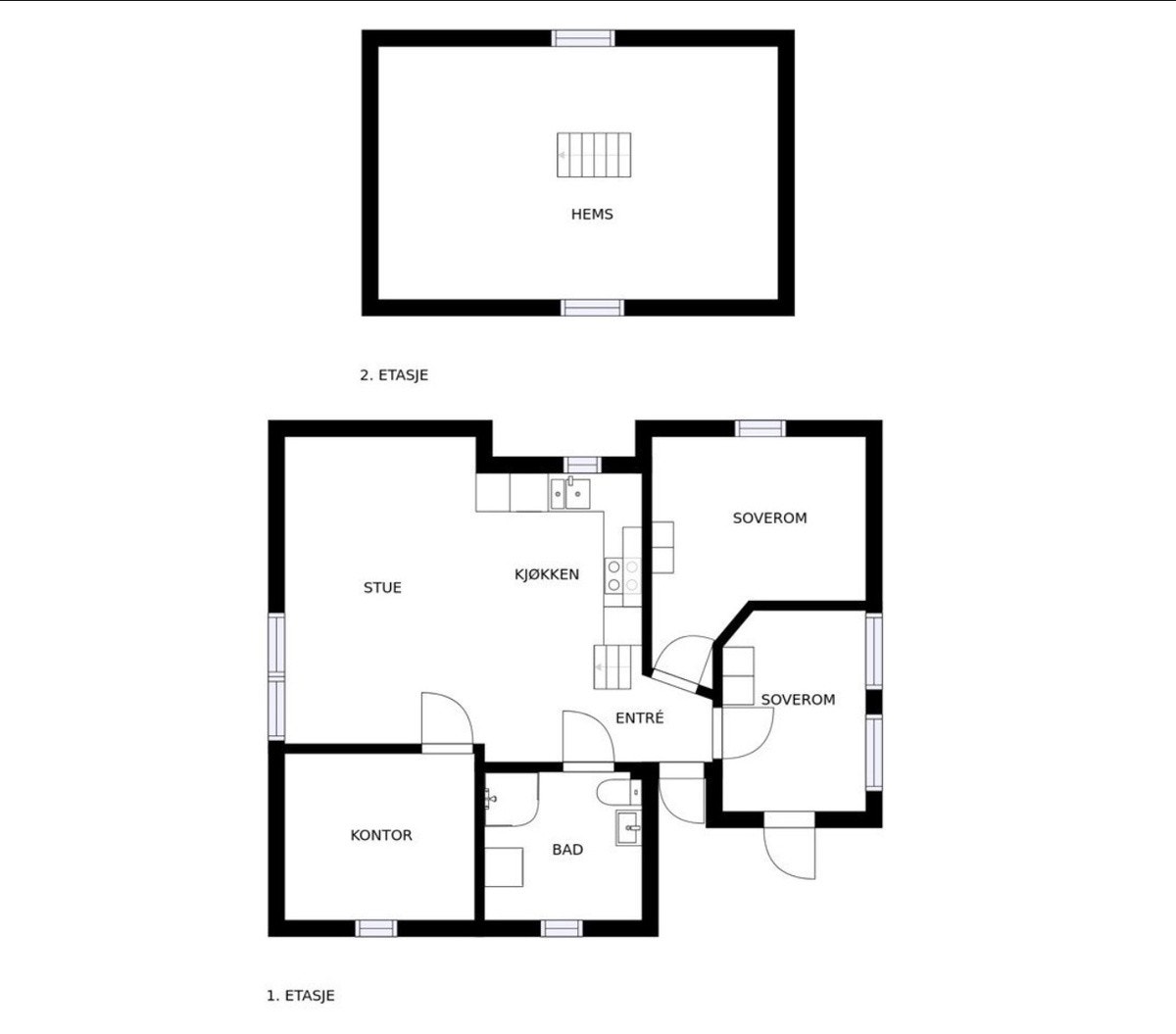 Plantegning Galleribilde