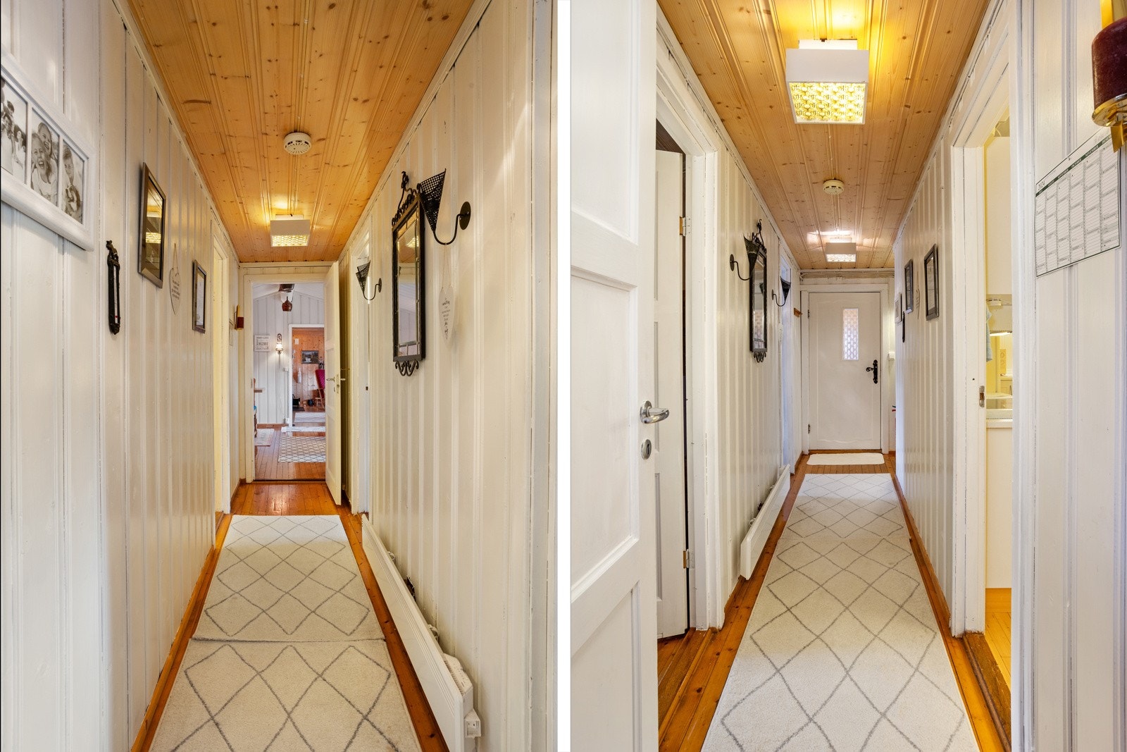 Gangen som fører deg videre inn i hytta Galleribilde