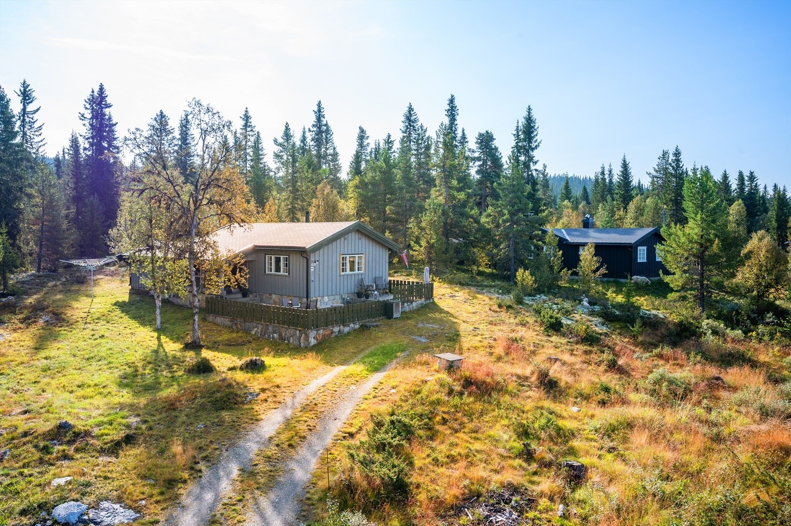 Velkommen til Gålåvegen 938! Hytten ligger i område med spredt hyttebebyggelse. Foto: Ivar Flagestad. Galleribilde
