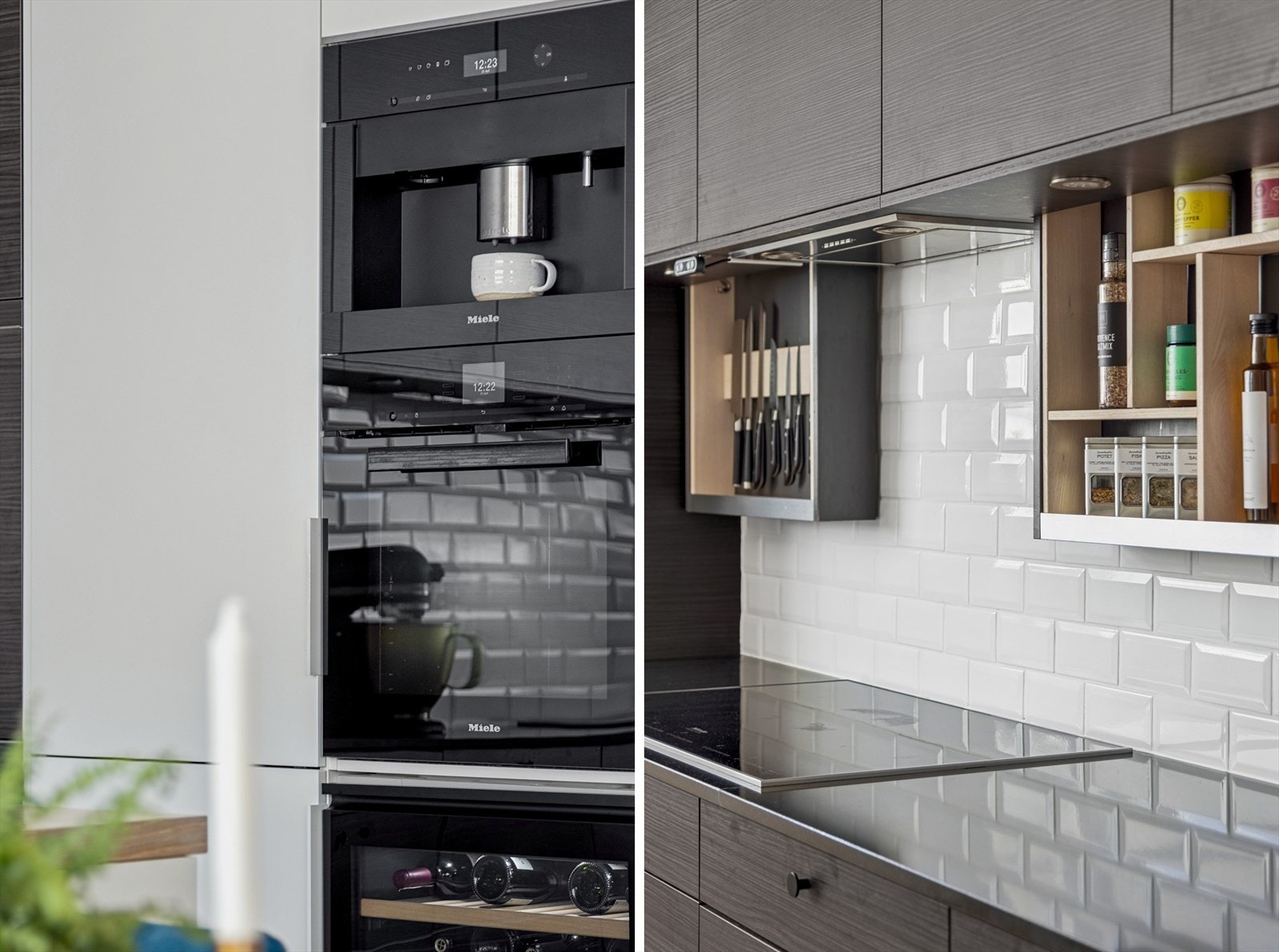 Samtlige av de lekre hvitevarene er fra kvalitetsmerket, Miele. Galleribilde