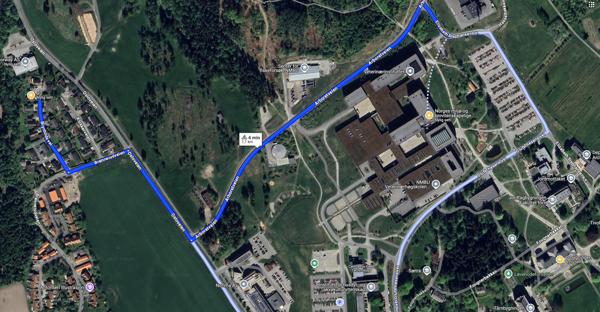 Kun 3-4 min med sykkel til NMBU! Galleribilde