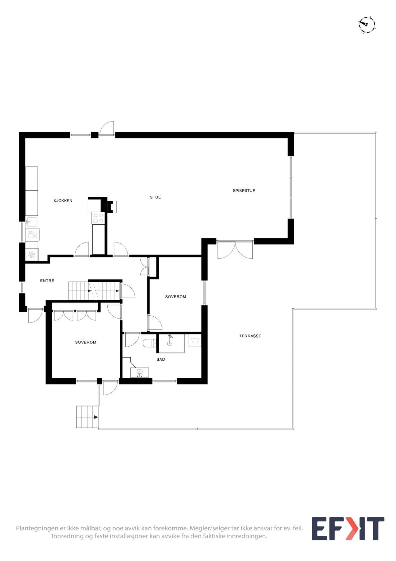 Plantegning hovedetasje Galleribilde