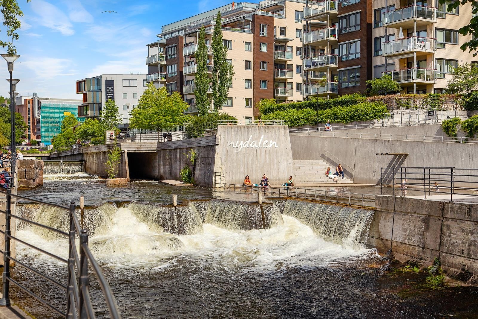 I Nydalen ligger en annen populær badeplass Galleribilde