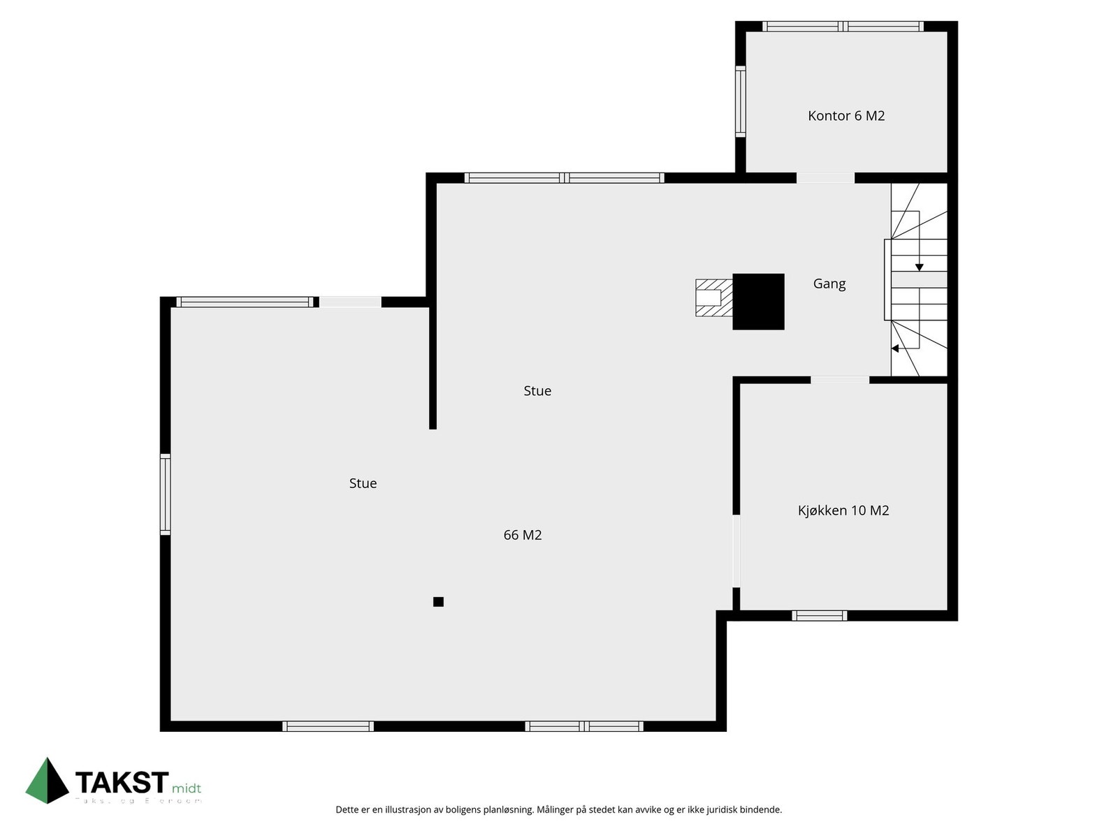 Planskisse hoveddel Galleribilde
