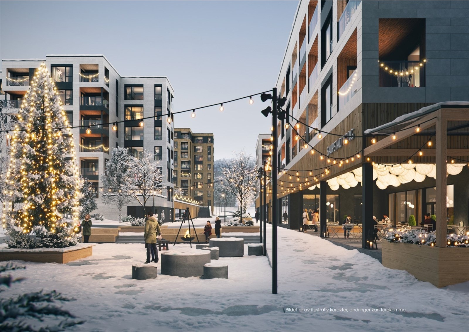 Et populært område for barnefamilier og unge voksne - med grønne uteområder, trygge lekeplasser og hyggelig naboskap. Galleribilde