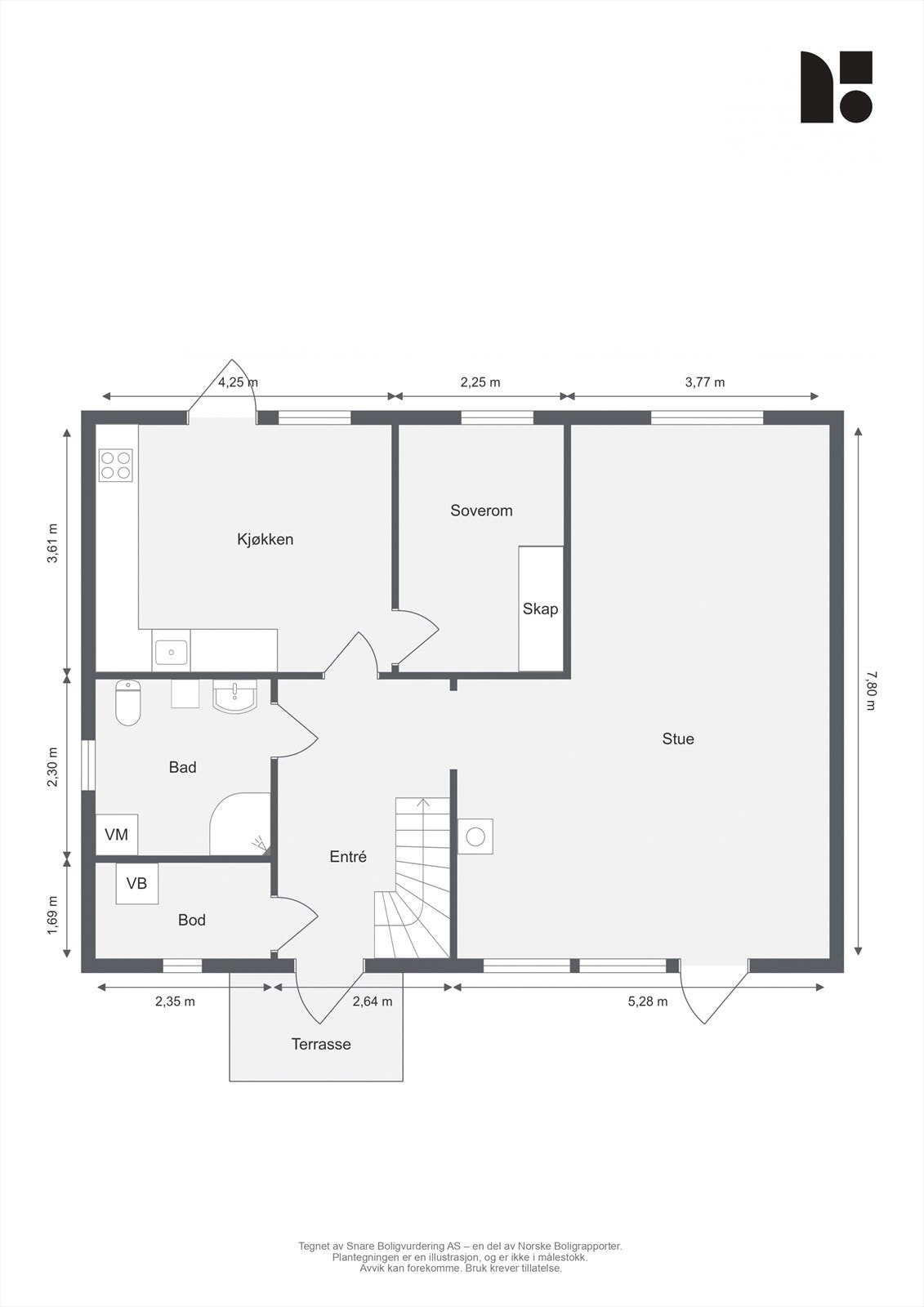 Bjerkejordet 1 - 1. Etasje - 2D Floor Plan.jpg Galleribilde