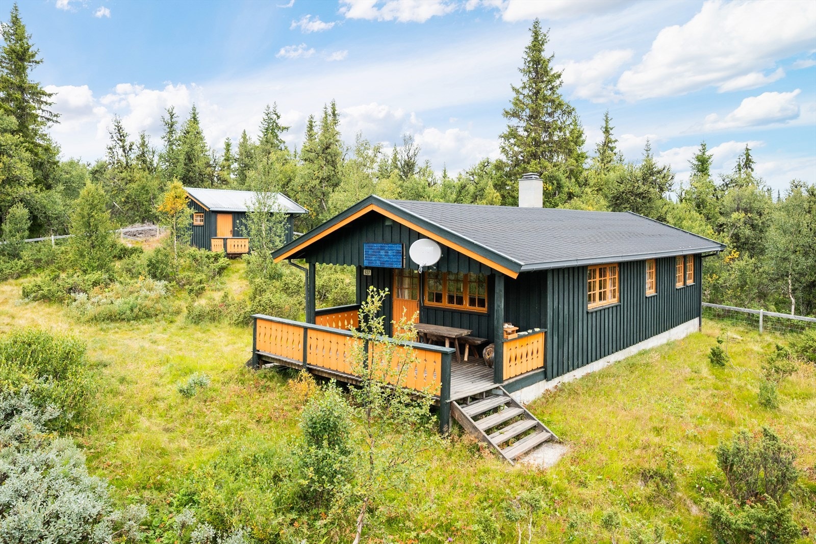 Nordre-Lia Seterveg 637 ligger usjenert til i fredelige omgivelser ca 945 moh. Galleribilde