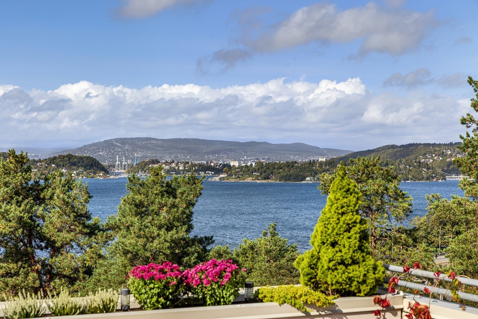 Terrassen er nordvestvendt- her får man kveldssola Galleribilde