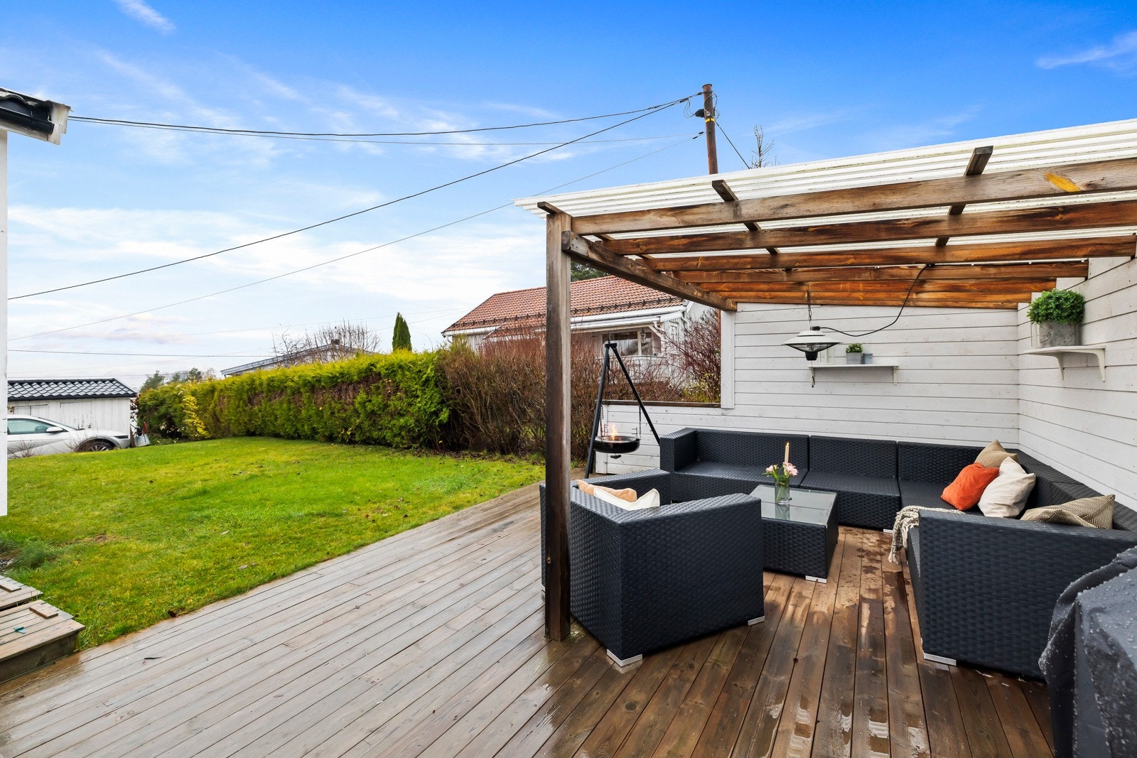 God plass til diverse utemøblement. Galleribilde