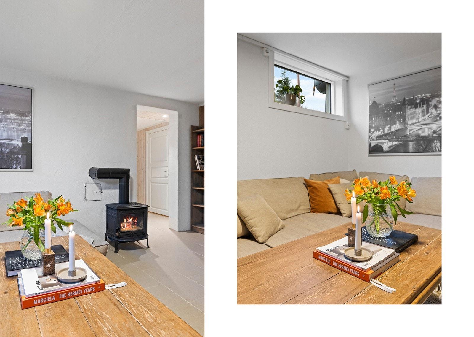 Vedovnen skaper en lun og behagelig atmosfære på kalde dager. Galleribilde