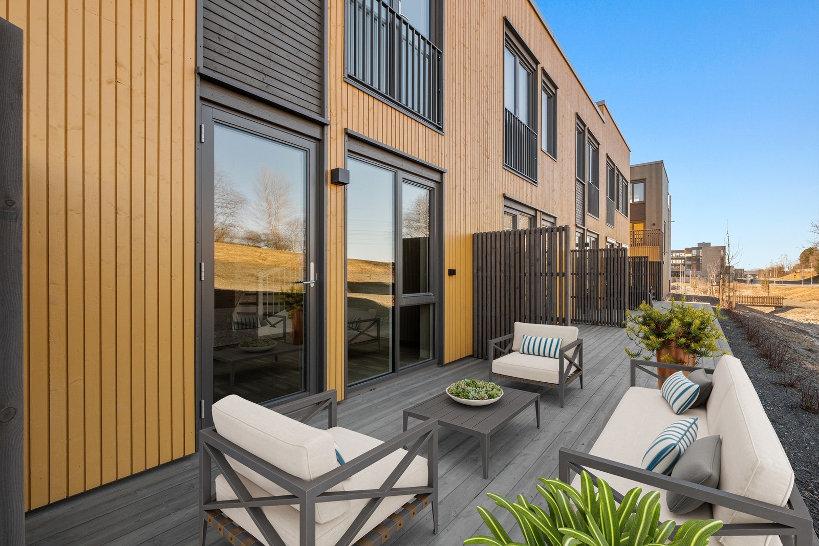 Møblering av terrasse - illustrasjonsbilde. Galleribilde