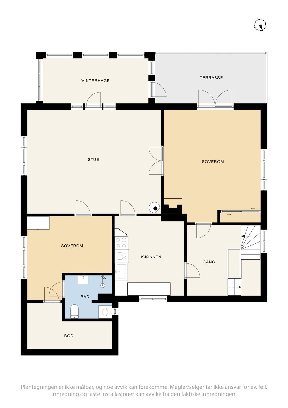 Plantegning, andre etasje. Galleribilde