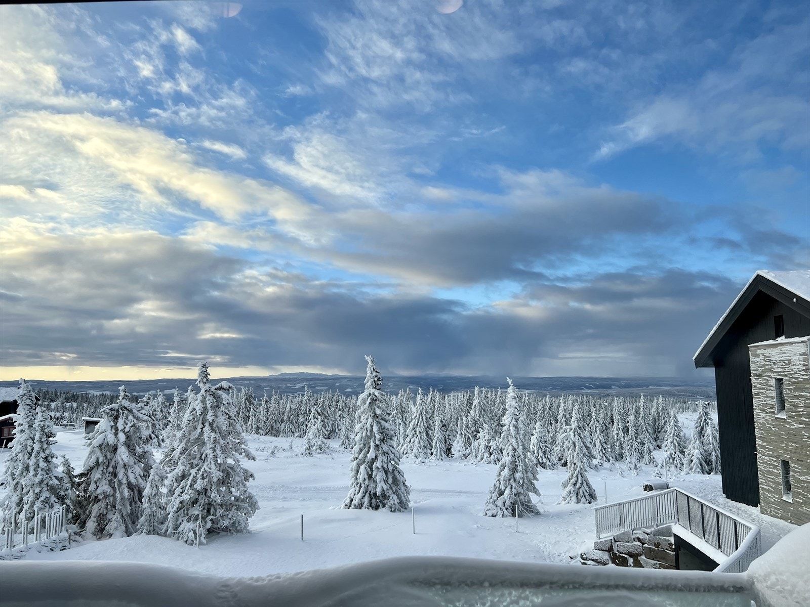 Utsikten fra terrassen. Galleribilde