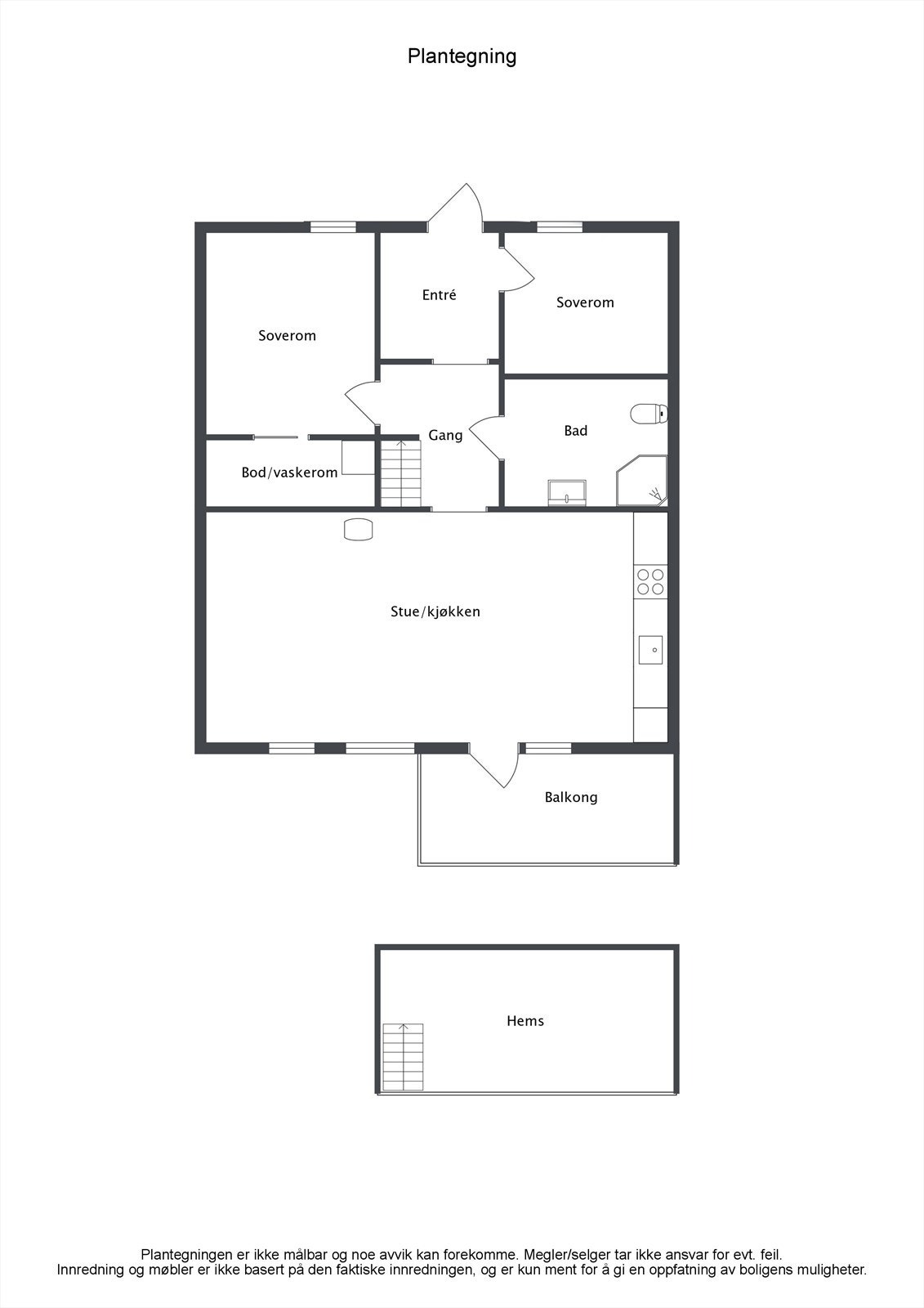 Plantegning Galleribilde