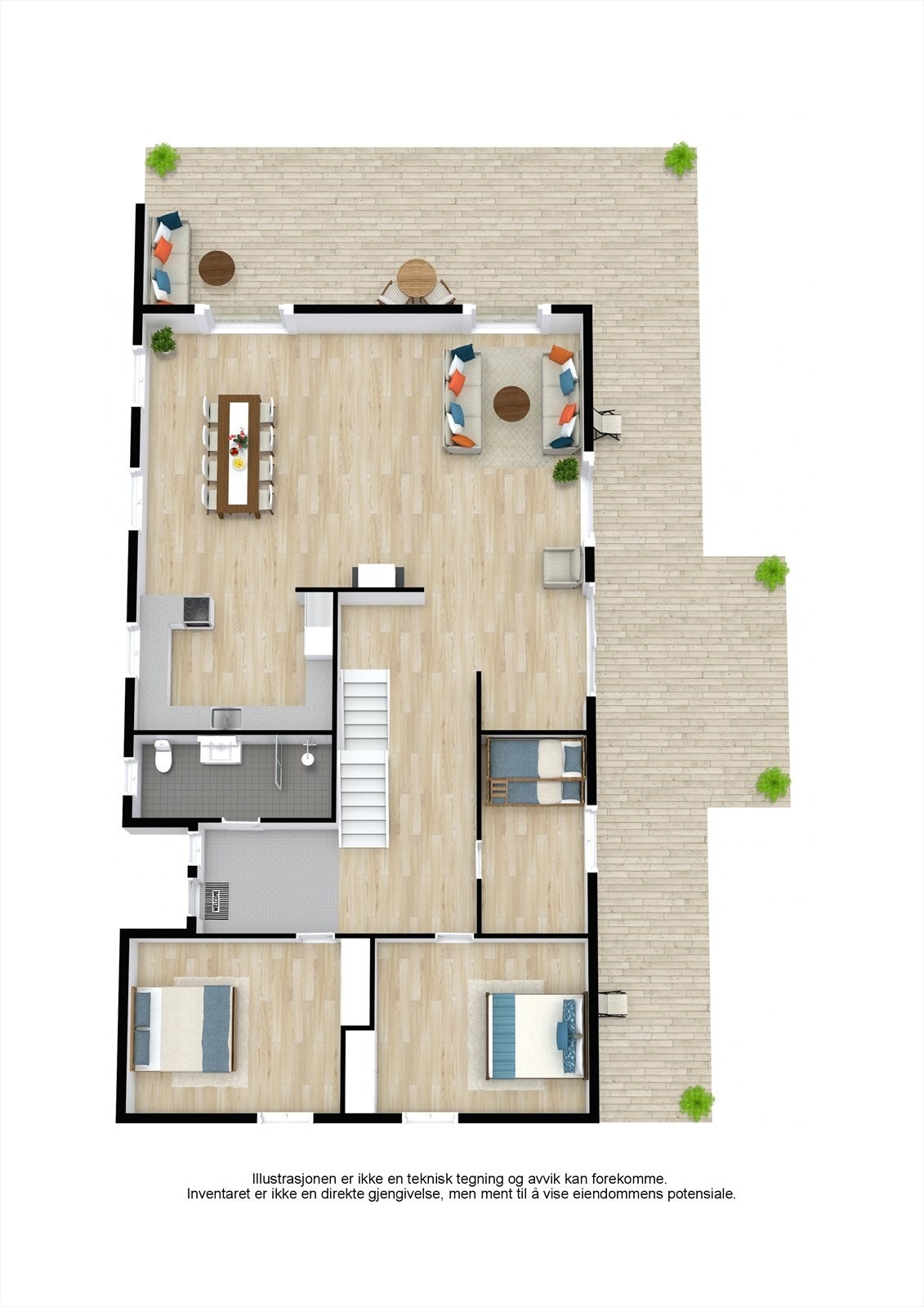 Plantegning 1. etasje. Galleribilde