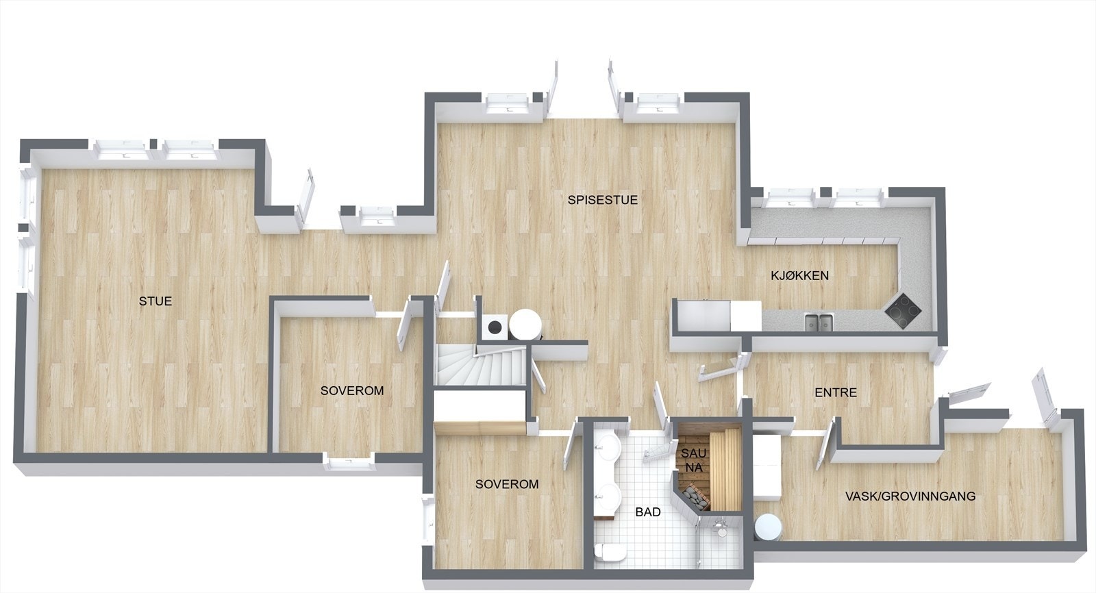 Plantegning Galleribilde