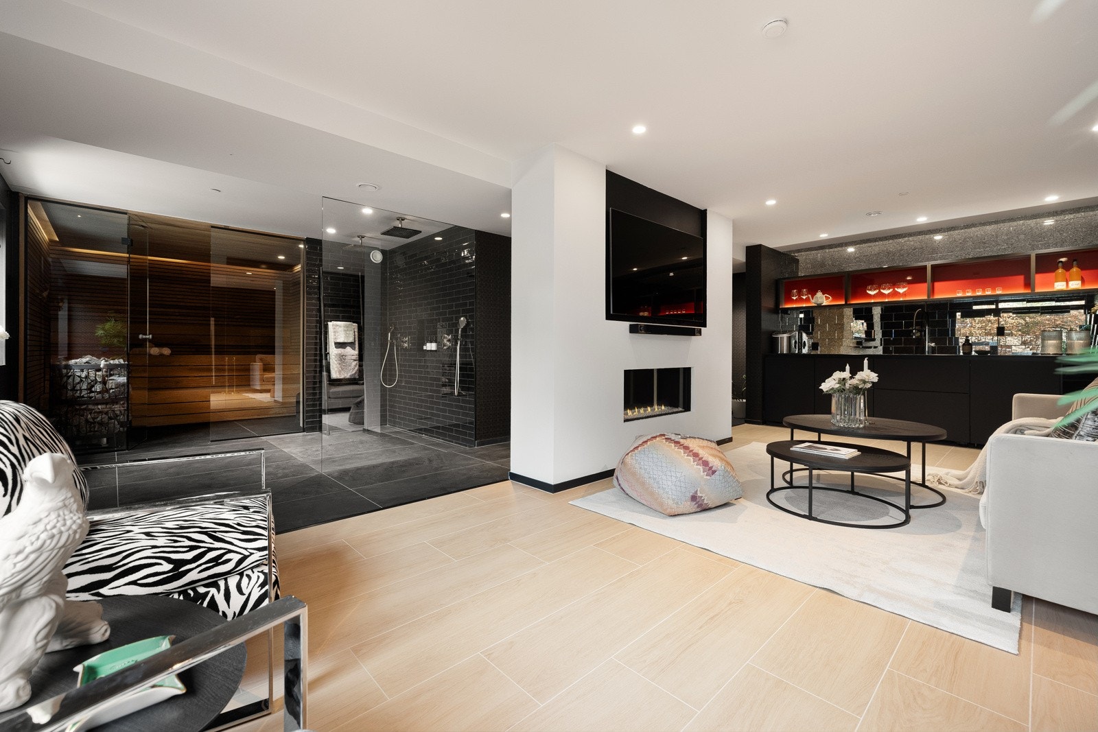 Her kan du trekke deg tilbake i din helt egne spaavdeling. Galleribilde