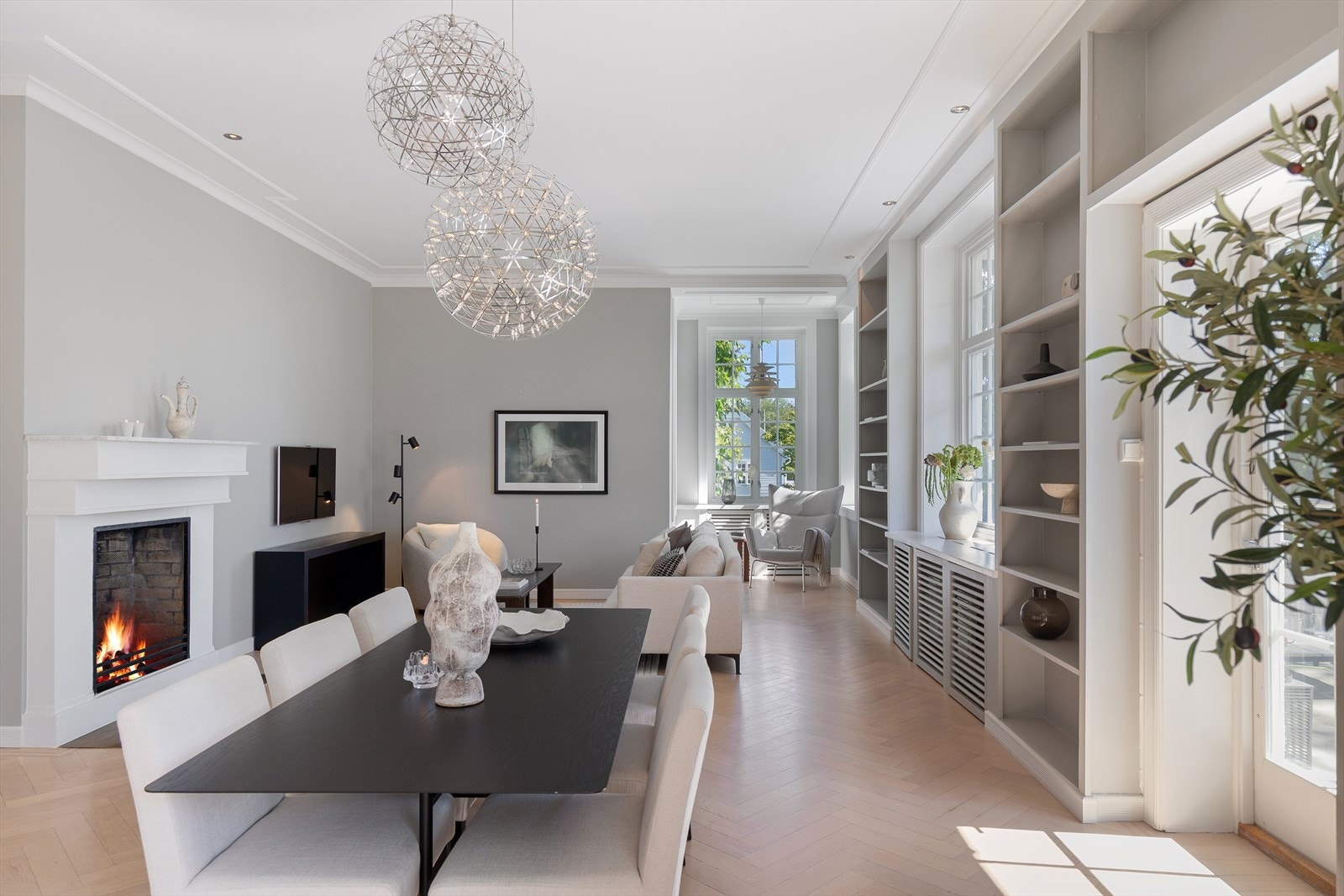 Hovedetasjen ble totaloppusset i 2018 og holder gjennomgående høy standard. Galleribilde